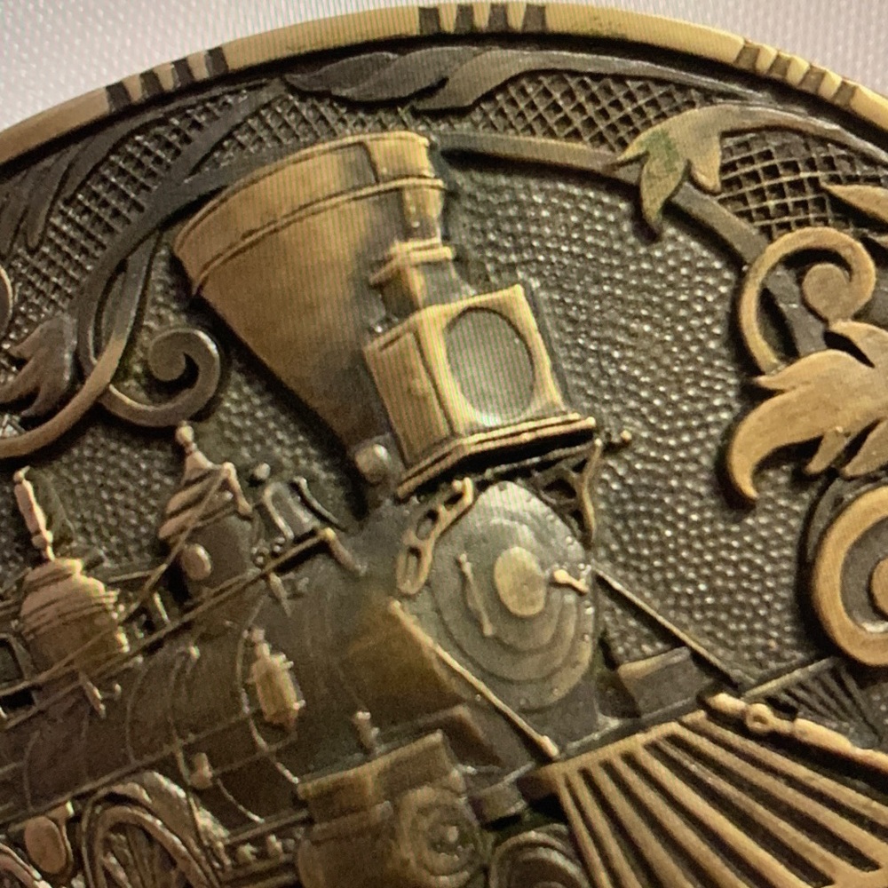 Award Design Medals Vintage Locomotive Belt Buckle - Picture 7 of 10